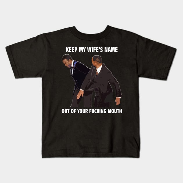 wow will smith slap chris rock Kids T-Shirt by RANS.STUDIO